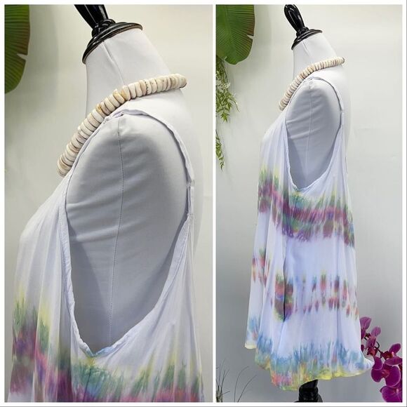 The Kau wela Mini Romper Beach Boho Romper Gypsy Overall Wide Leg - Picture 5 of 16